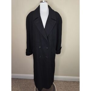 Vintage Regency Cashmere Dress Coat Button Up USA Old Money